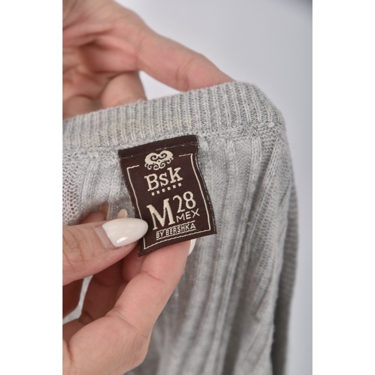 (S) bershkav領灰色長袖上衣二手衣, , large