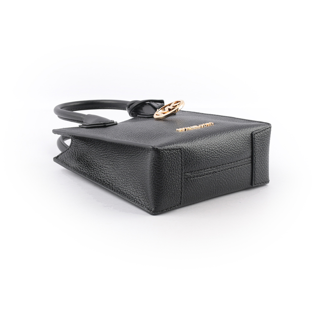 Michael Kors Mercer 荔枝皮革手提/斜背二用迷你琴譜包/黑色, , large