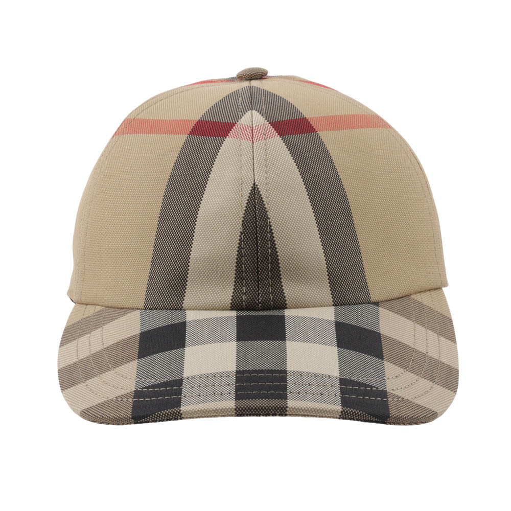 BURBERRY L號 William 經典格紋棉質棒球帽/米色, , large