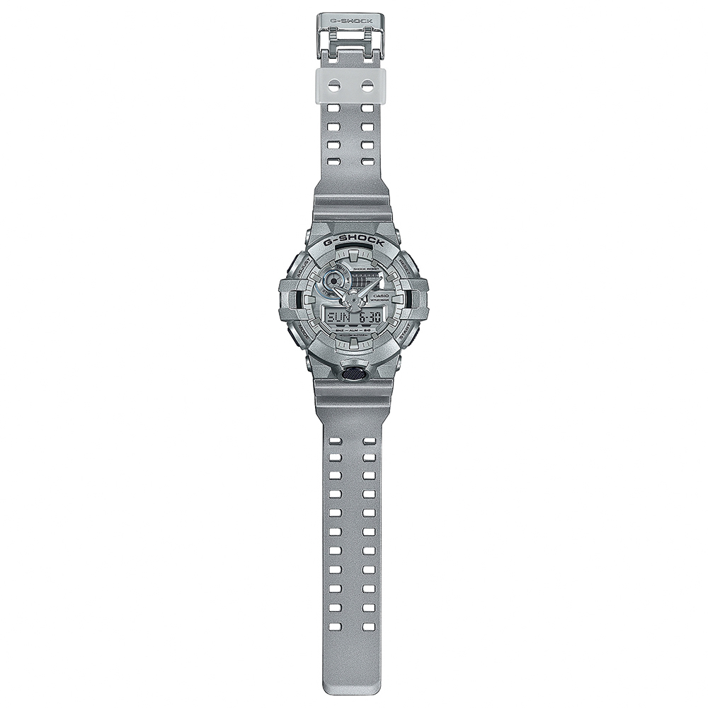 CASIO 卡西歐 G-SHOCK 科幻未來金屬色手錶 GA-700FF-8A, , large
