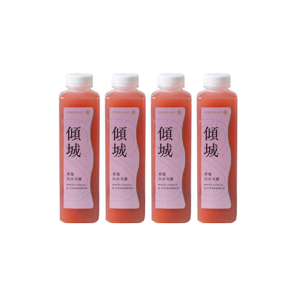 OKASANG  Strawberry limited healthy set｜1000ml*4( White fungus & Strawberries*4)