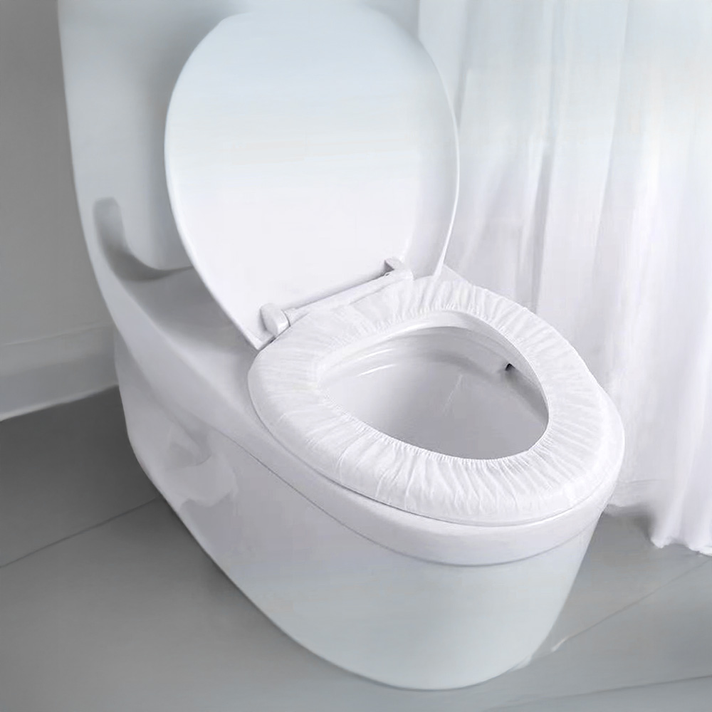 馬桶墊 拋棄式 一次性 馬桶座墊套 不織布 座墊套 全彈性 包覆設計 不含螢光劑 旅行 出國必備 馬桶座, , large