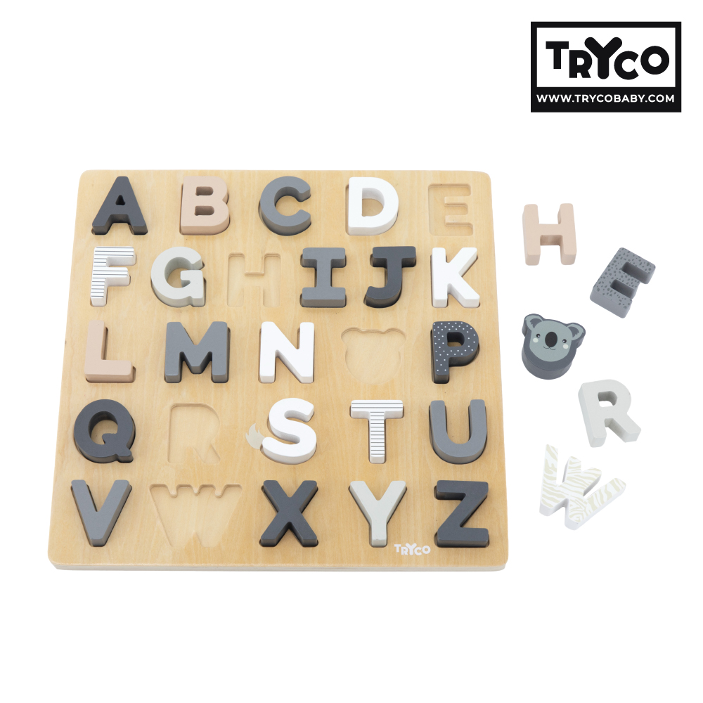 【Tryco】木質字母拼圖兩用板, , large