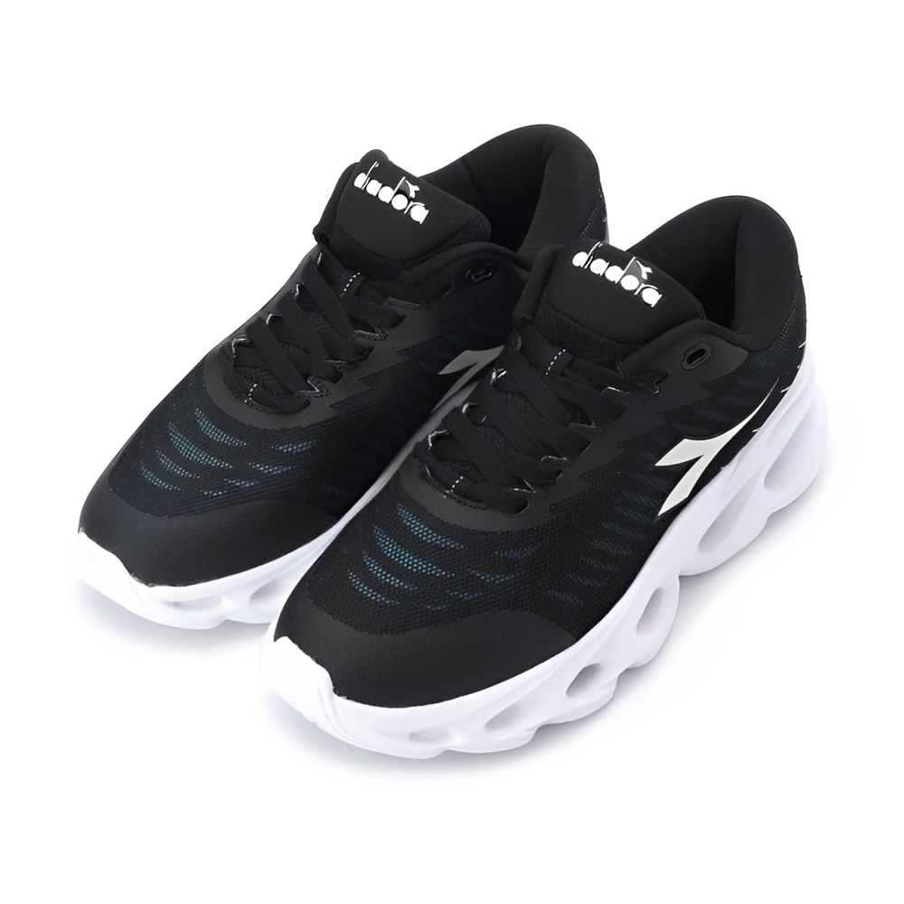 DIADORA迪亞多那 MIT專業慢跑鞋 男運動鞋 男鞋 MIT 台灣製造 透氣 舒適 保護後跟 耐磨 止滑 黑 藍, , large