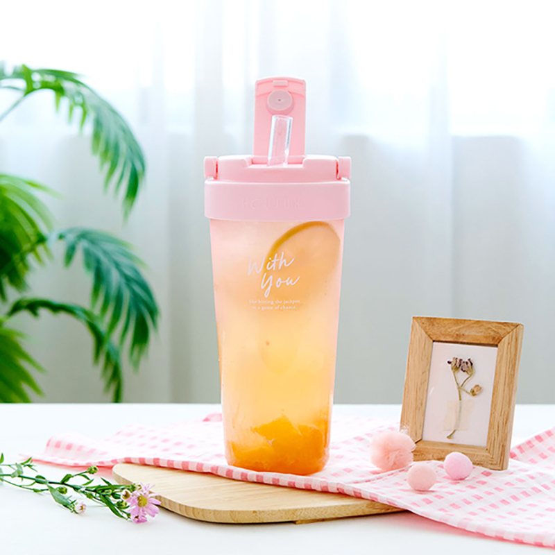 Tritan Tumbler Cup With Straw, , large