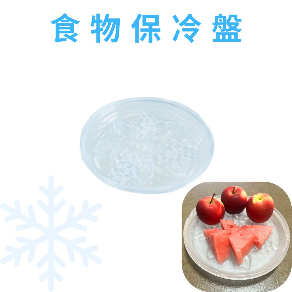 金德恩  GS MALL 台灣製造 食物保冷盤 保冰盤 水果冰盤 沙拉冰盤 食物冰盤 保鮮冰盤 冰盤 創意冰盤 刺身盤 冷凍保冰盤, , large