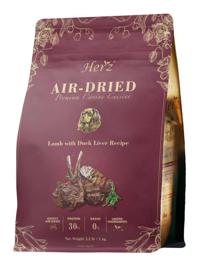 Herz 赫緻 無穀低溫風乾 美饌嫩羊佐頂級鴨肝 犬糧 狗飼料 1KG