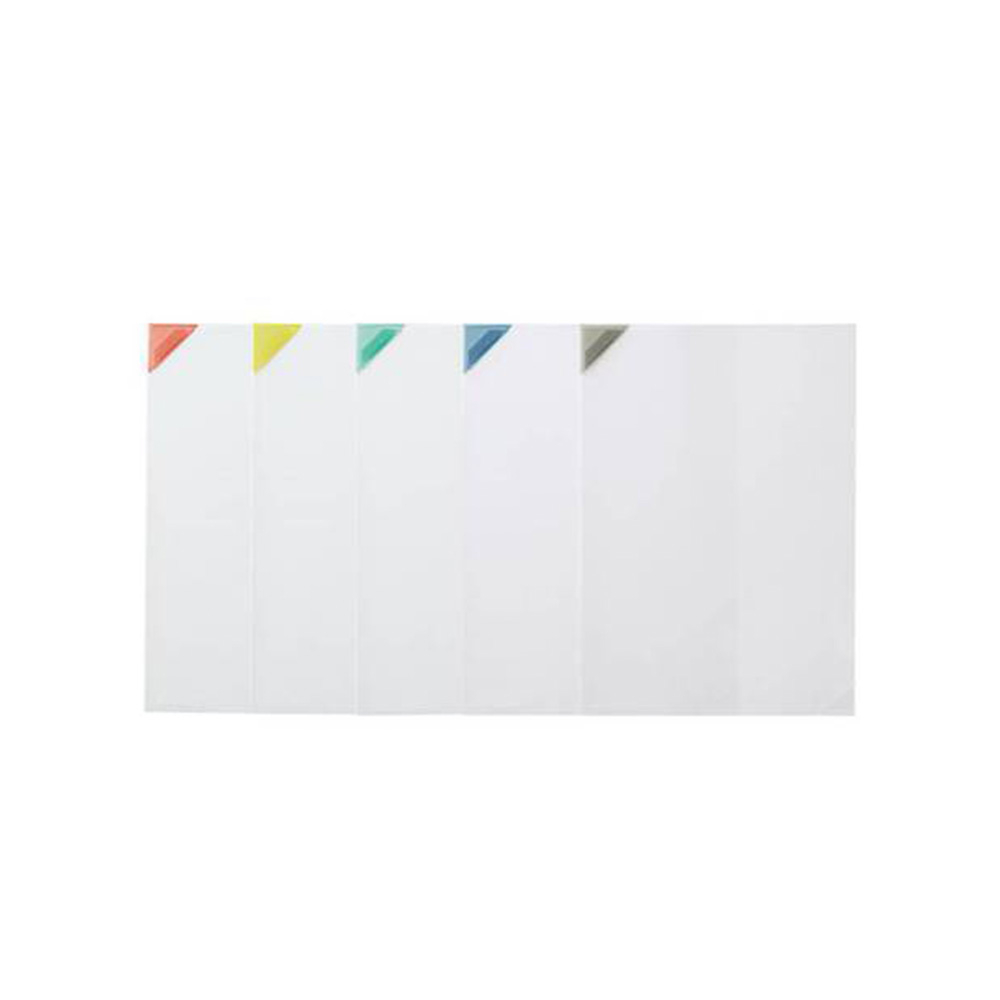 【KING JIM】NANAMEKURI 三角插入式 L型薄款文件夾 5入組 (880-5A), , large