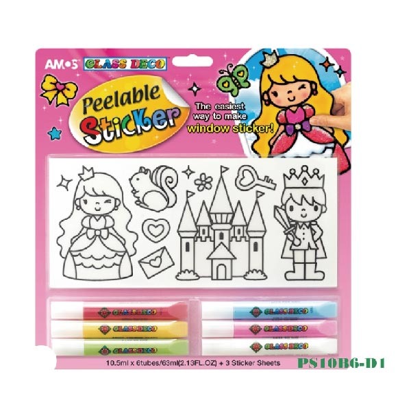 【AMOS 阿摩司】粉紅城堡 玻璃貼 DIY / 組 PS10B6-D2, , large