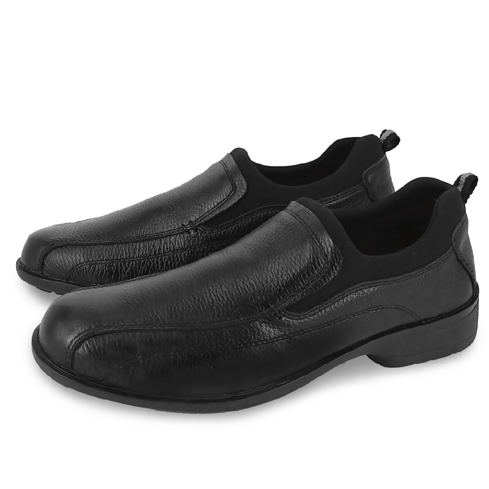 FRIGATE BIRD 手工紳士男鞋 休閒皮鞋 手工皮鞋 真皮 Q彈 透氣 排濕 除臭 避震 減壓 耐走 耐久站 黑