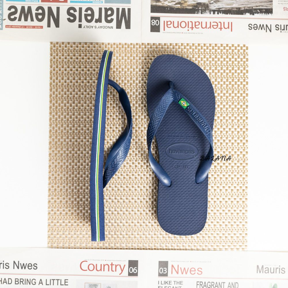 【好評最多】 [巴拉娜巴西人字拖專賣店]中壢實體店面 Havaianas哈瓦仕 夾腳拖/人字拖鞋 BRASIL 沙灘 海灘 海邊 男款 熱銷款, , large