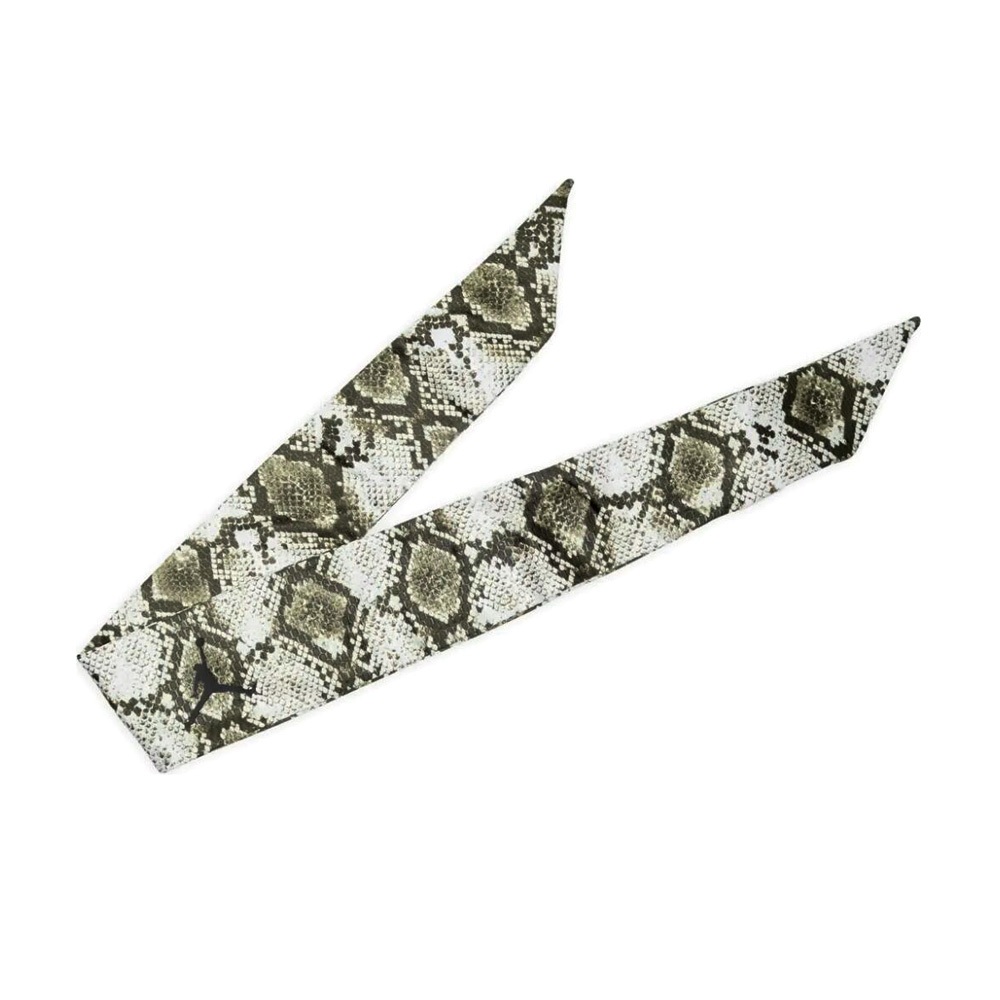 NIKE JORDAN SPORT 綁帶式頭帶/AOP 健身 訓練 戶外運動 飛人喬丹 止汗頭帶 吸汗 透氣 乾爽 卡其, , large