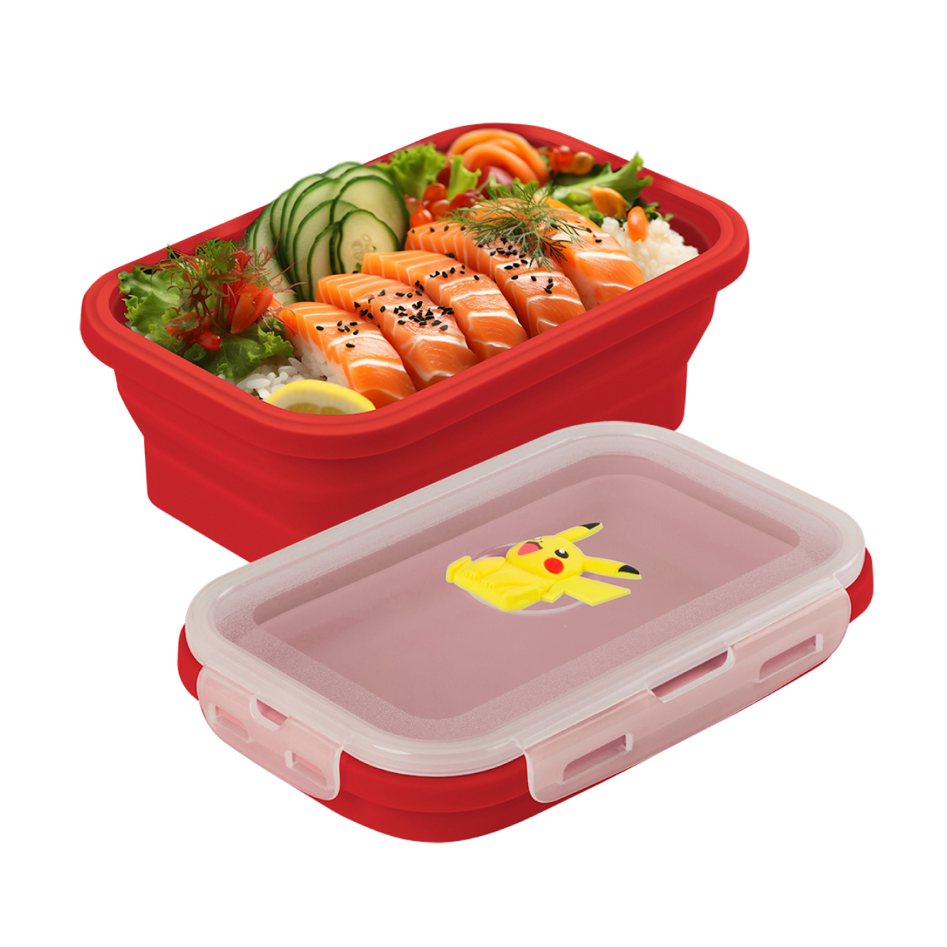 Silicone Foldable Food Container-PEN-12, , large