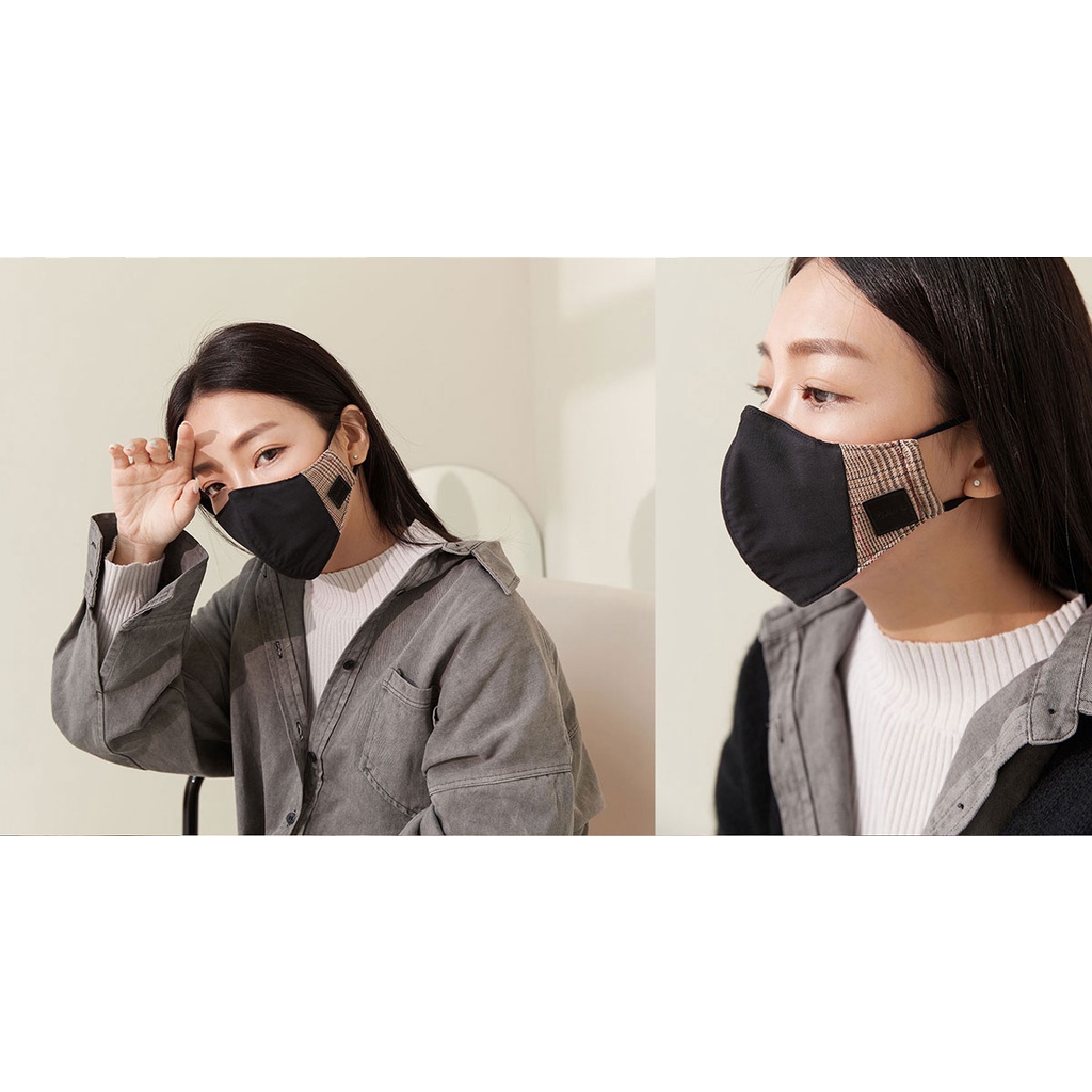 【淨對流】抗霾布織口罩-Beauty款G2 毛呢灰, , large