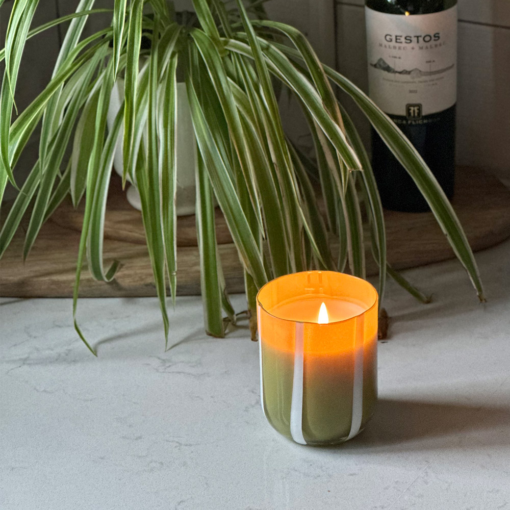 Atina Candle-Olive/White  Fresh Olive & Lemon, , large