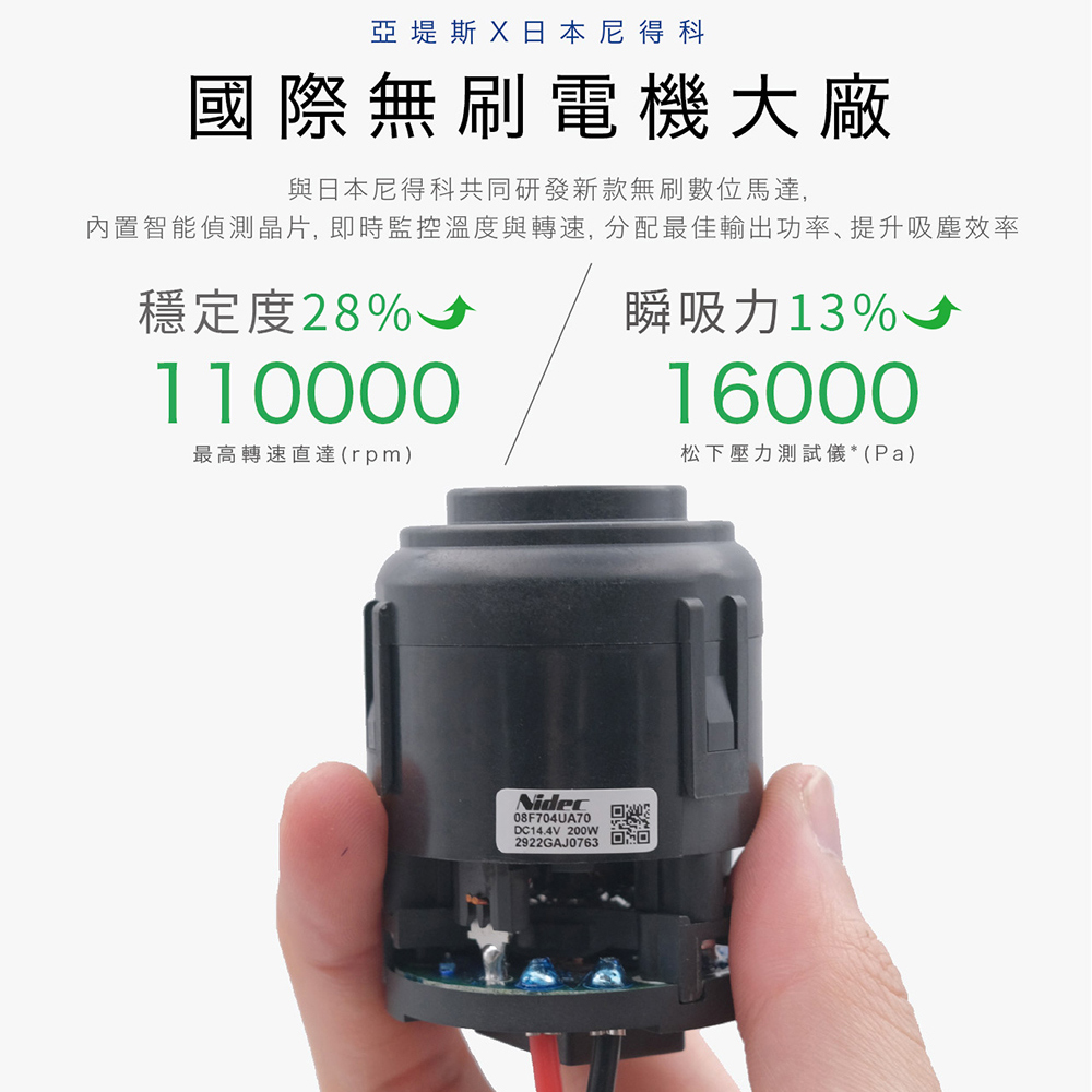 【Yates亞堤斯】雙電池旗艦版｜台製CV-X1二代 發明專利 智慧氣旋無線吸塵器 手持式吸塵器 可拆卸電池 超強吸力, , large