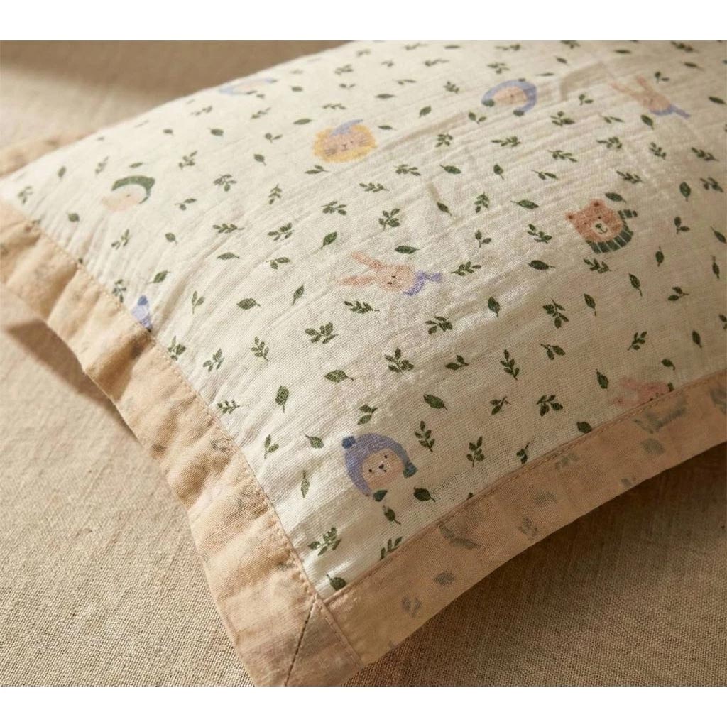 Kaimei Cotton｜High-Quality Four-Layer Cotton & Linen Pillow Towel / Pillow Cover., , large