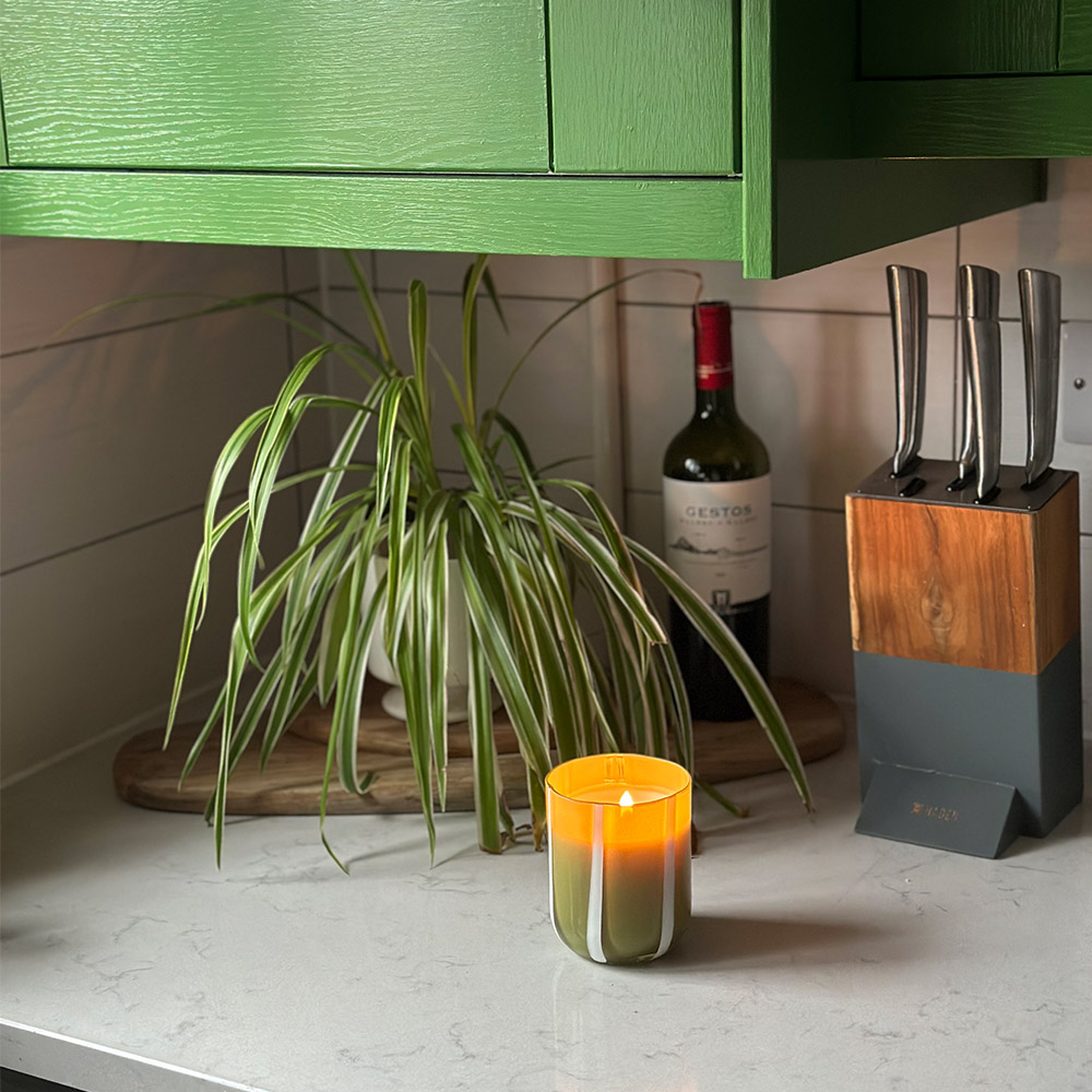 Atina Candle-Olive/White  Fresh Olive & Lemon, , large