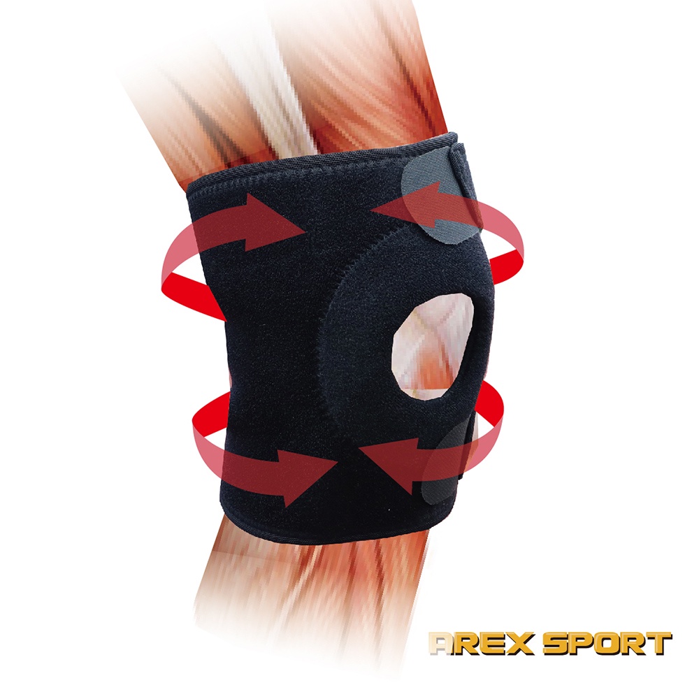 【AREXSPORT】AS-3405 登山護膝 台灣製現貨 運動護膝支撐護膝 竹炭護膝三節型可調節(單支) 銀髮族護膝, , large