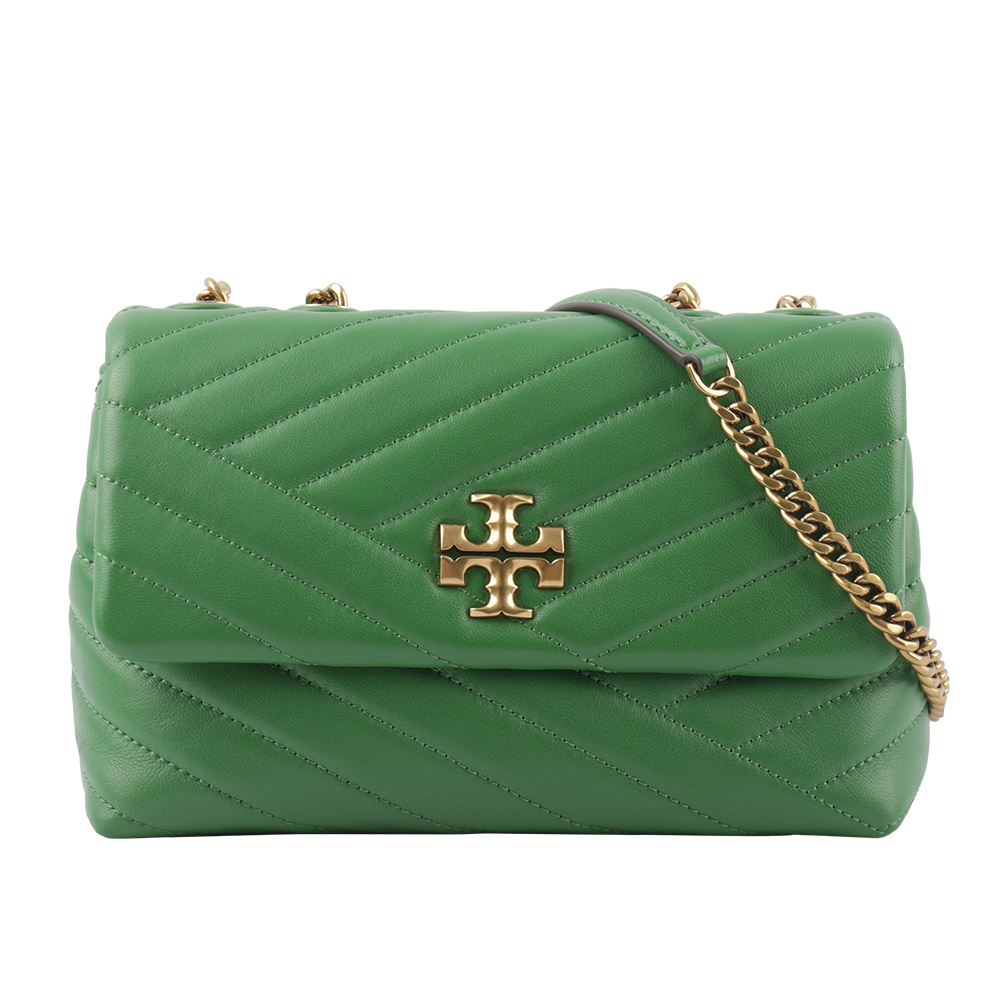 Tory Burch Kira 縫線設計小款肩背/斜背二用包/羅勒綠, , large