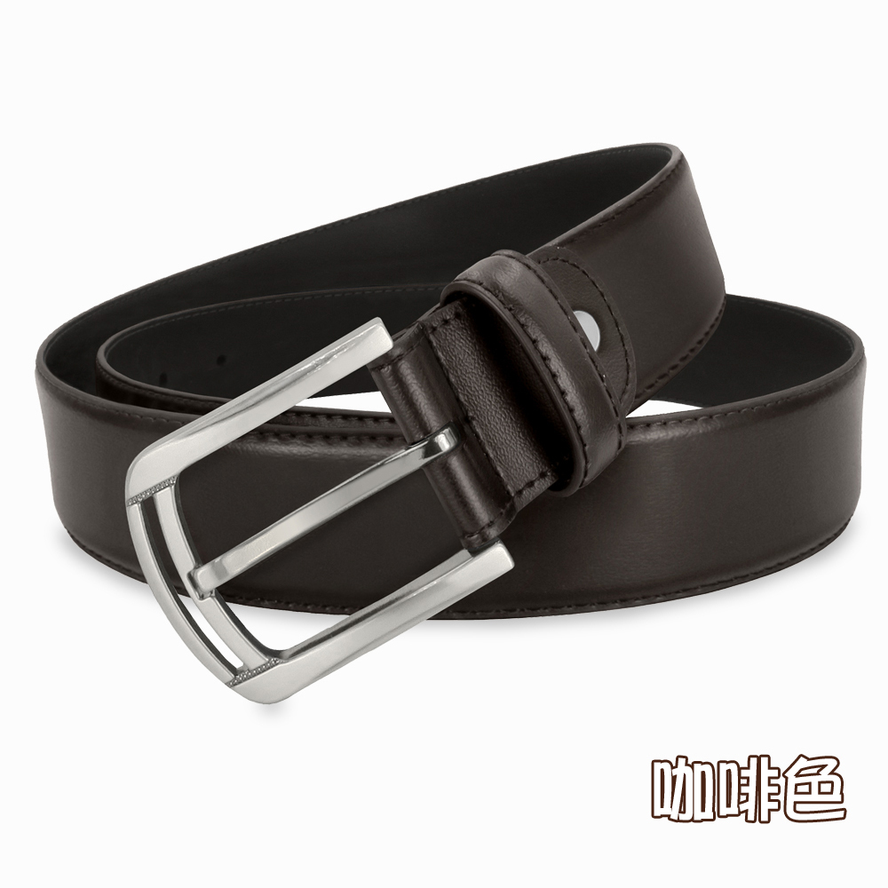 【CH-BELT 銓丞皮帶】型男皮帶 時尚穩重 中性休閒皮帶腰帶(黑/咖), , large