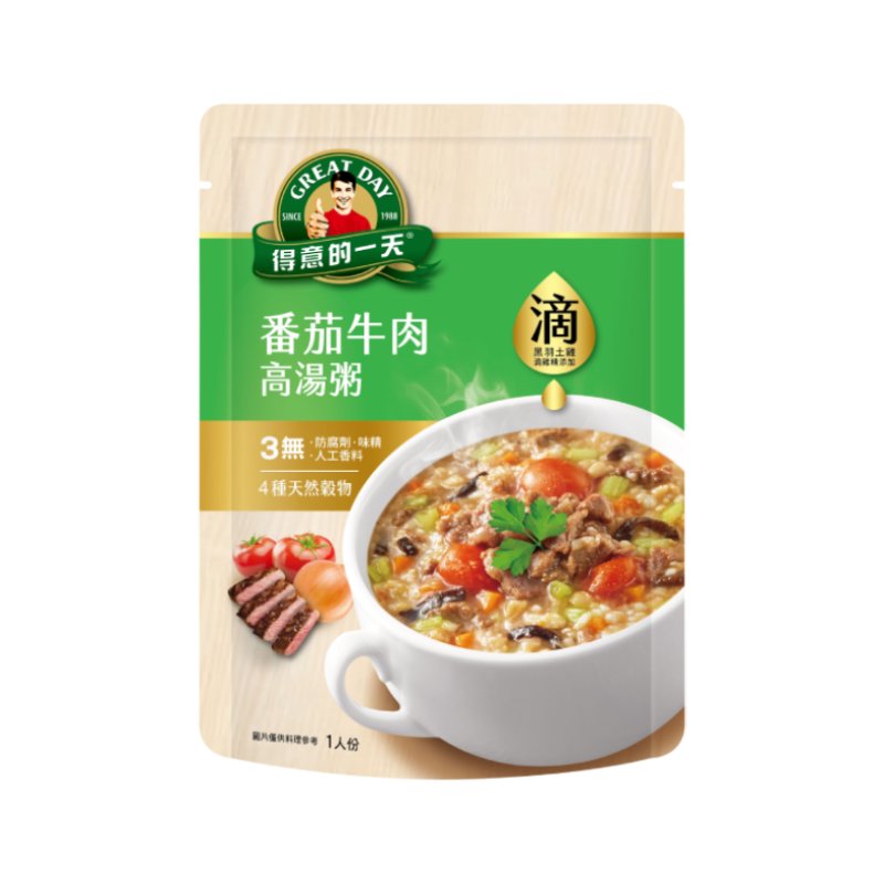 Great Day Tomato and beef congee