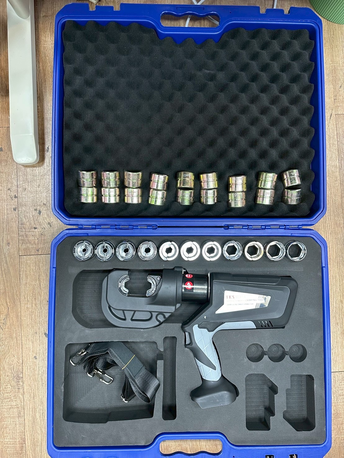 WIN五金 FKS BOST 18V槍型壓接機 FKS-400C 12頓出力 壓接鉗 壓接機 壓管鉗 端子鉗 端子壓接機, , large