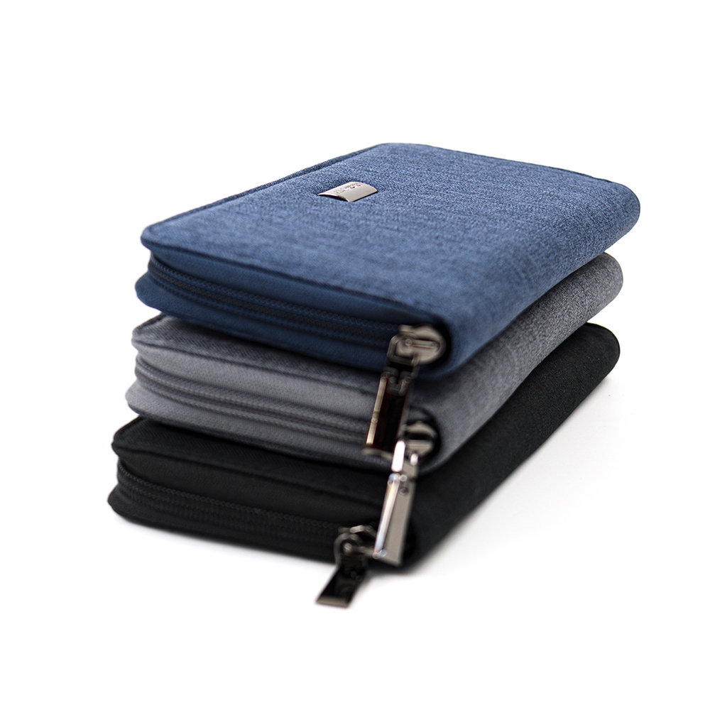 【MQ】Yamagata 細人字紋 拉鍊長夾 學生錢包 日系 質感, , large