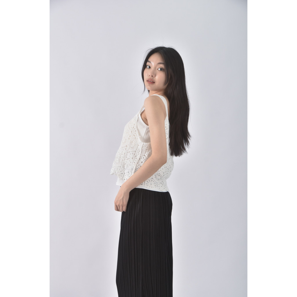 (S) niceioi假兩件白色上衣二手衣, , large