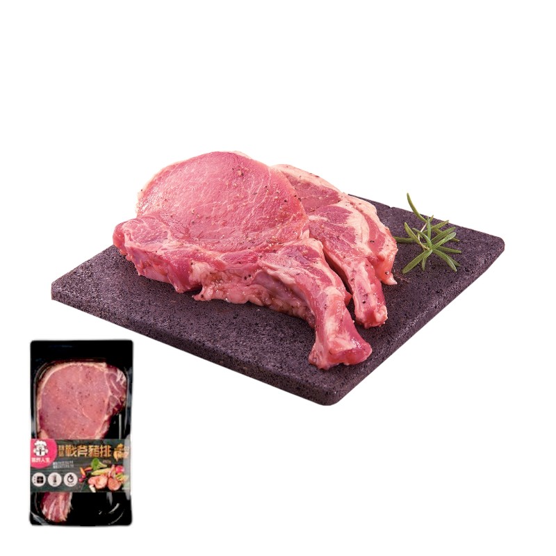 Tomahawk Pork Chop marinated, , large