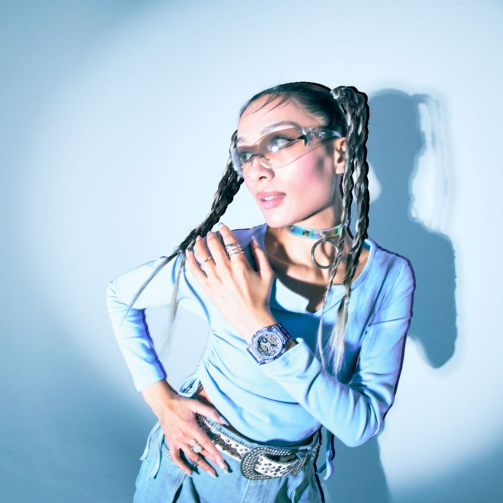 CASIO 卡西歐 G-SHOCK 未來系列 半透明女錶手錶 GMA-S110VW-6A, , large