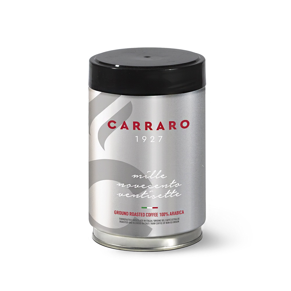 【Carraro】義大利 1927 專業義式 罐裝研磨咖啡粉 (250g)｜中焙 酸度低, , large