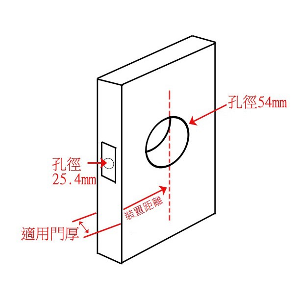 喇叭鎖 鋁門鎖 東隆牌 3030型 浴廁鎖 N3030 裝置距離60mm/85mm 圓柱型鎖 握把鎖 浴室 廁所, , large