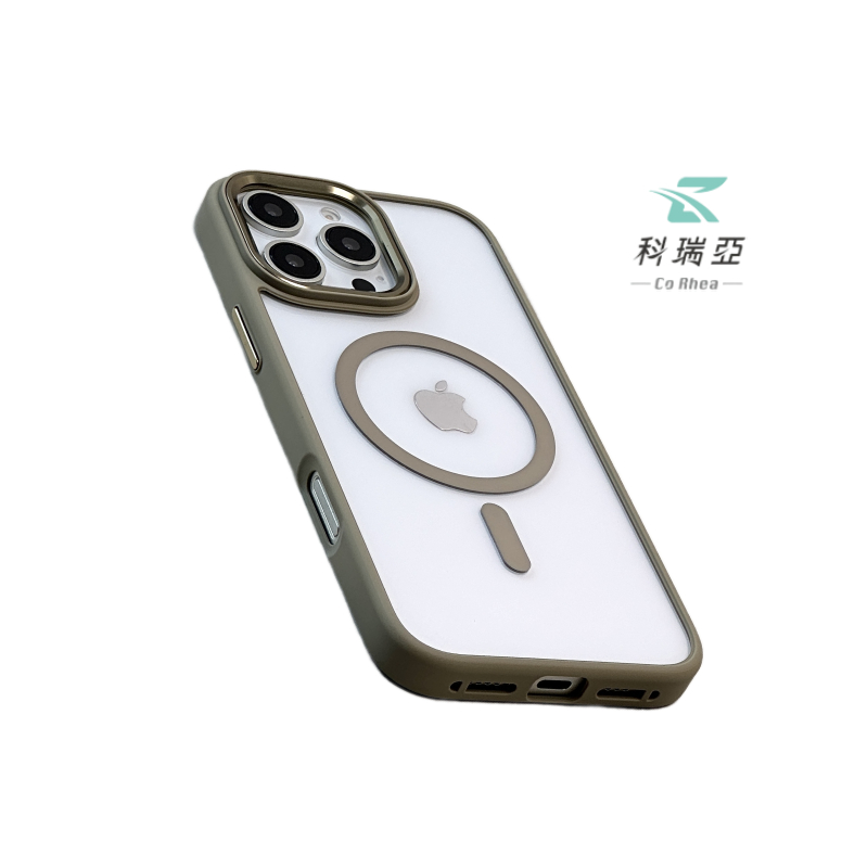 iPhone 16 Pro-6.3'' Gold Shield High-Transparency MagSafe Case - Titanium Gold, , large