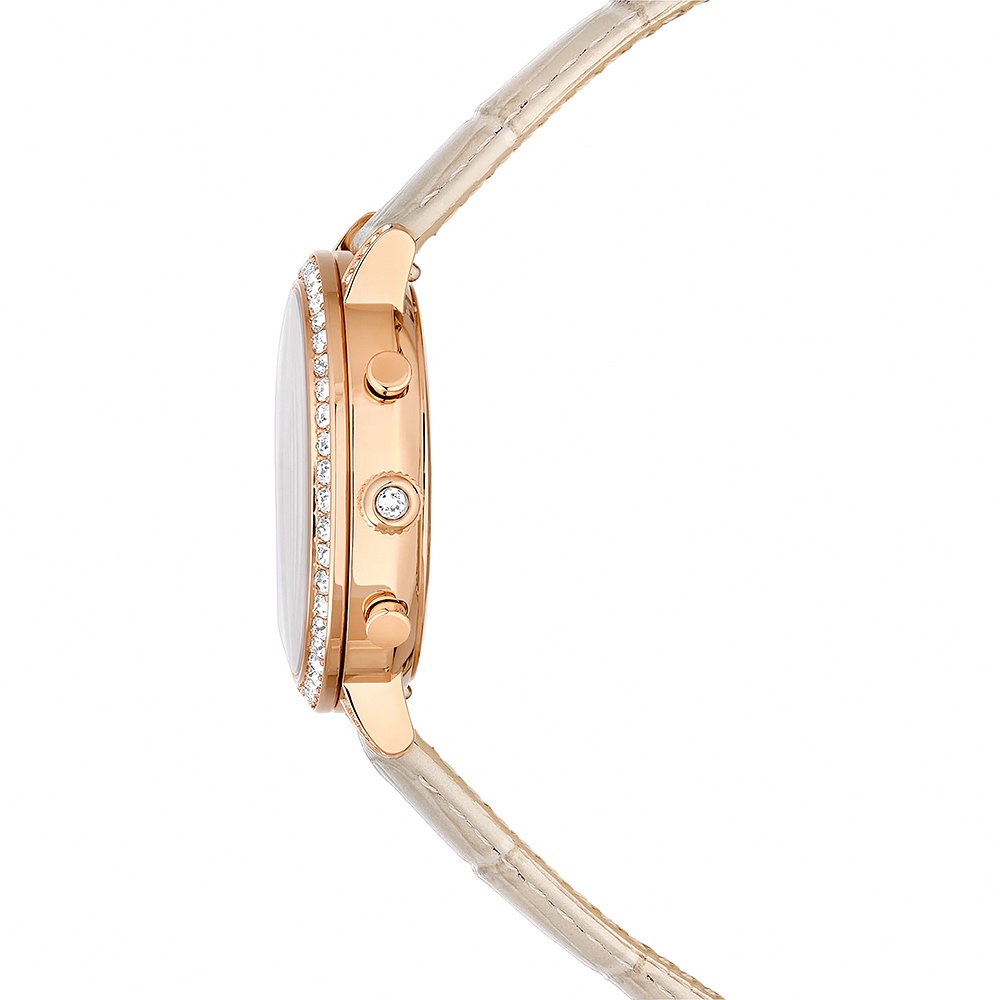 SWAROVSKI 施華洛世奇 Matrix Tennis Chrono 水晶三眼計時手錶 女錶36mm(570284), , large
