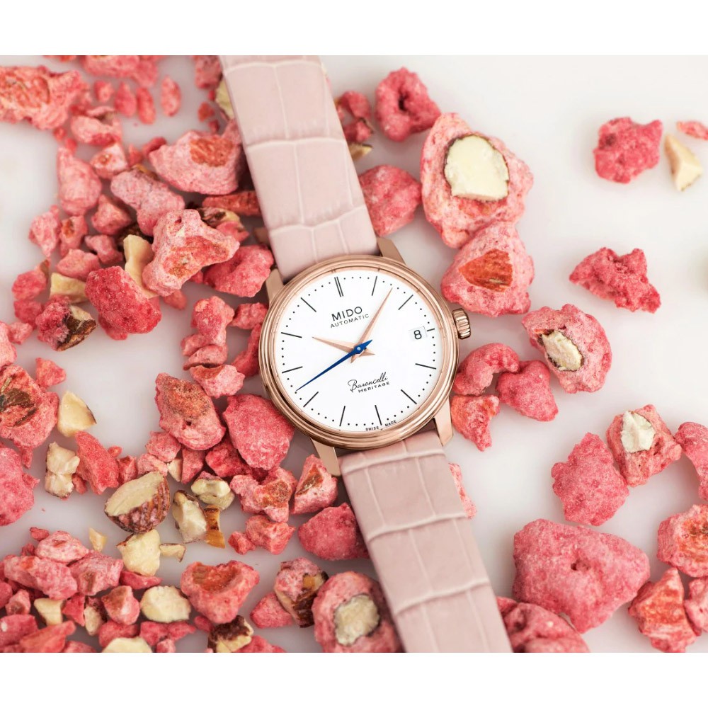 MIDO 美度 Baroncelli Heritage 機械女錶-29mm  M0272073601000, , large