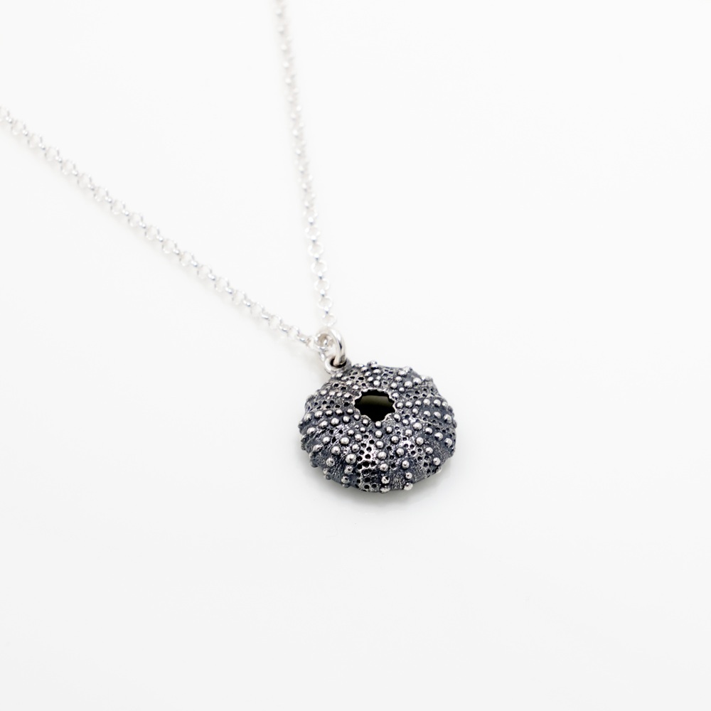 【Angel & Me】Sea urchin s925 sterling silver necklace ocean animal gift, , large