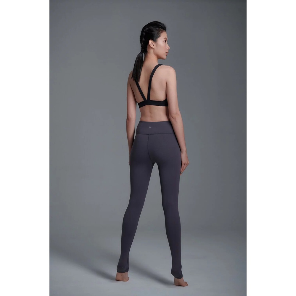 YOGA FLOW Hedy Bra - 極簡圓領短版上衣 - 炭黑 Black, , large