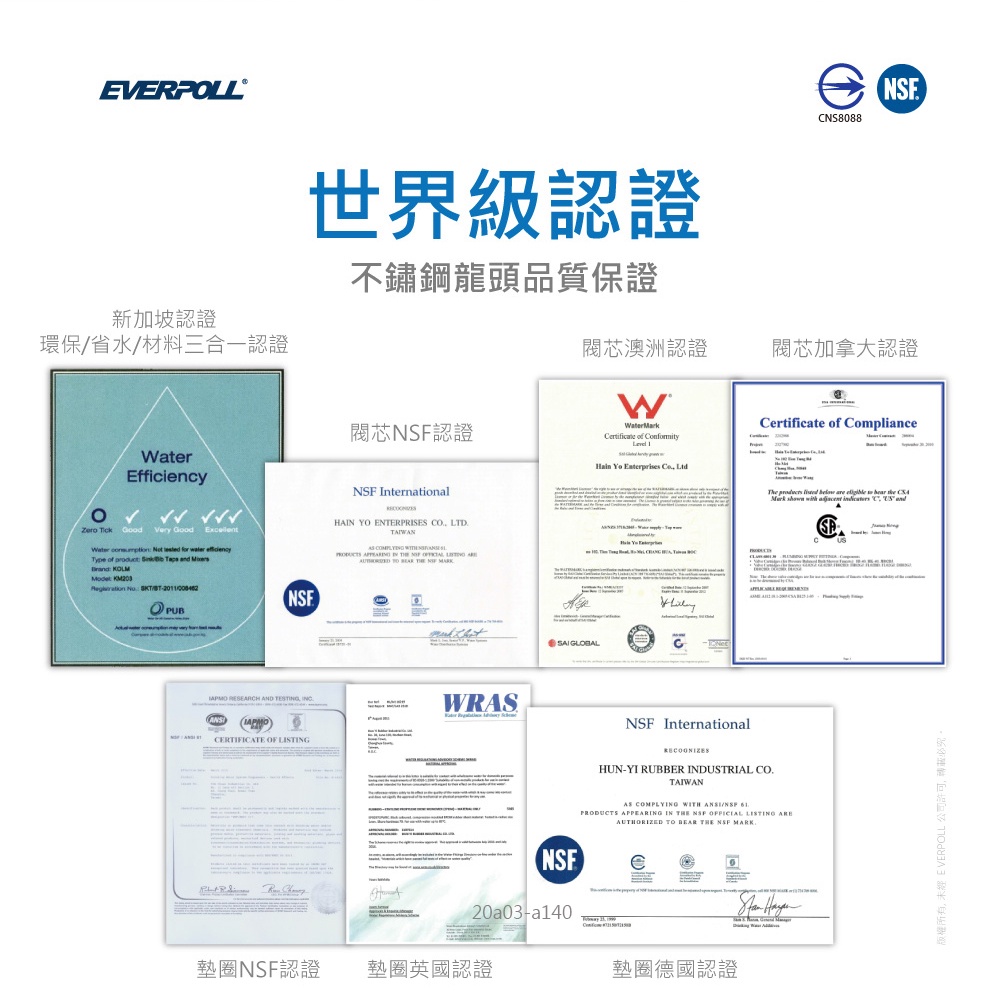 【麗水生活】EVERPOLL愛科濾淨DCP-1000-公司貨-單道複合式 淨水器 一組 DC-1000F 含龍頭, , large