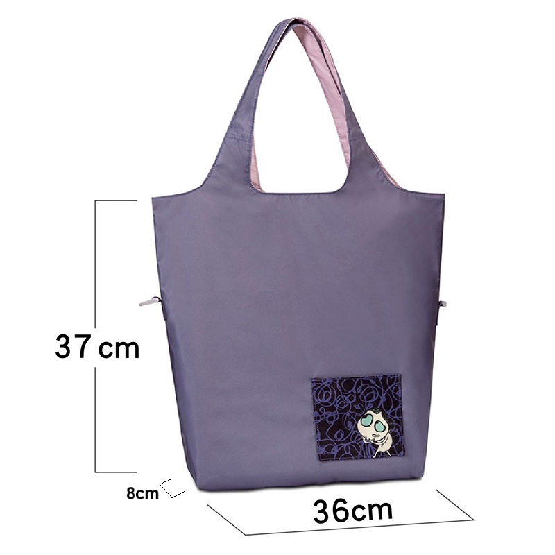 Eco-friendly Dual-Color Reversible tote bag (Lavender), , large