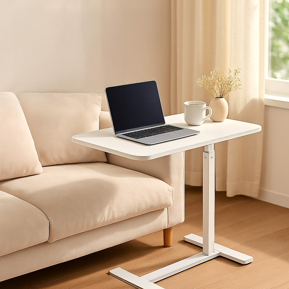 【上手家居】氣壓升降床邊桌-67-105cm-升降黑(升降桌/沙發邊桌/升降邊桌/床邊電腦桌/移動桌), , large