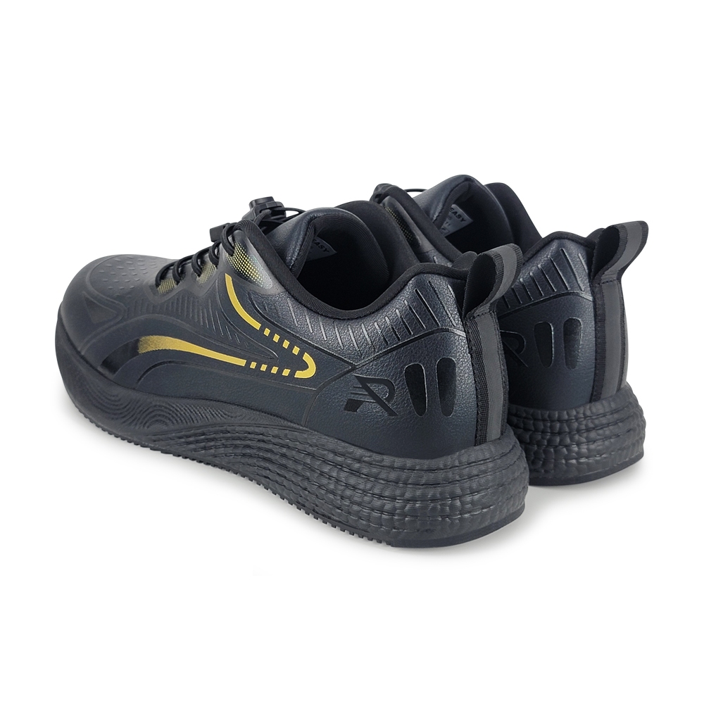 ROAD EASY 磁能健康男鞋 男運動鞋 男鞋 休閒鞋 健走鞋 寬楦 高腳背 反光 穴位按摩 血液循環 黑金 深藍, , large