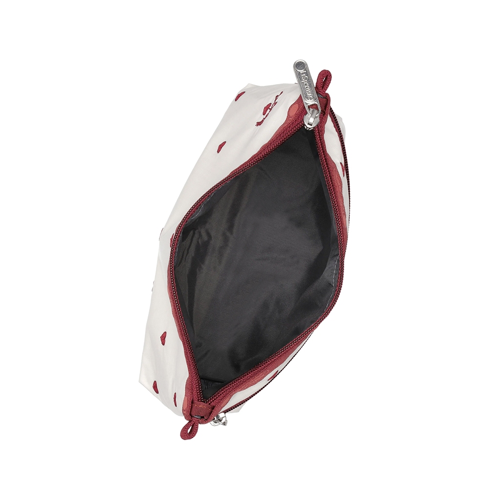 |快速出貨|Lesportsac Cosmetic Clutch 雙層拉鍊收納化妝包/ 莓果心刺繡, , large