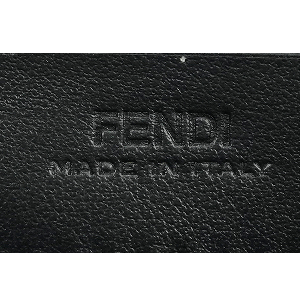 FENDI FF Diamonds 防刮小牛皮鍊帶WOC/黑色, , large