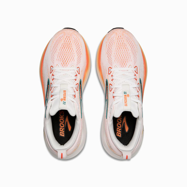 Brooks Glycerin Gts 22 男 慢跑鞋 彈力 支撐 緩震 橘 白 [1104461D186], , large