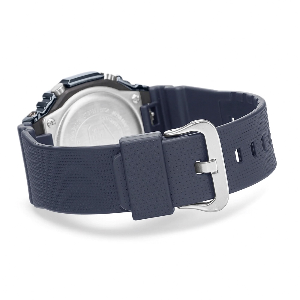 CASIO 卡西歐 G-SHOCK 八角 金屬錶殼 雙顯手錶-深海藍 GM-2100N-2A, , large