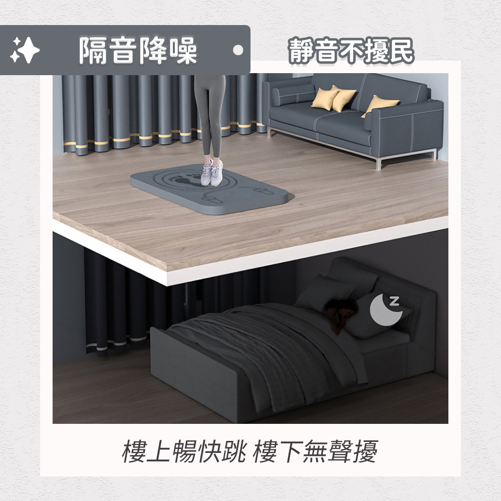 SGS合格 加厚12mm減震跳繩墊 超慢跑運動墊, , large