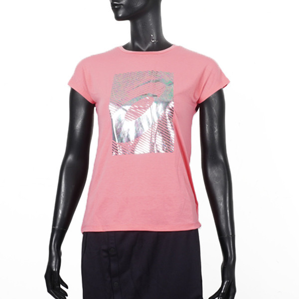 Asics T-Shirts 女 短袖 T恤 運動 透氣 吸濕 排汗 粉 [2032A338-700], , large