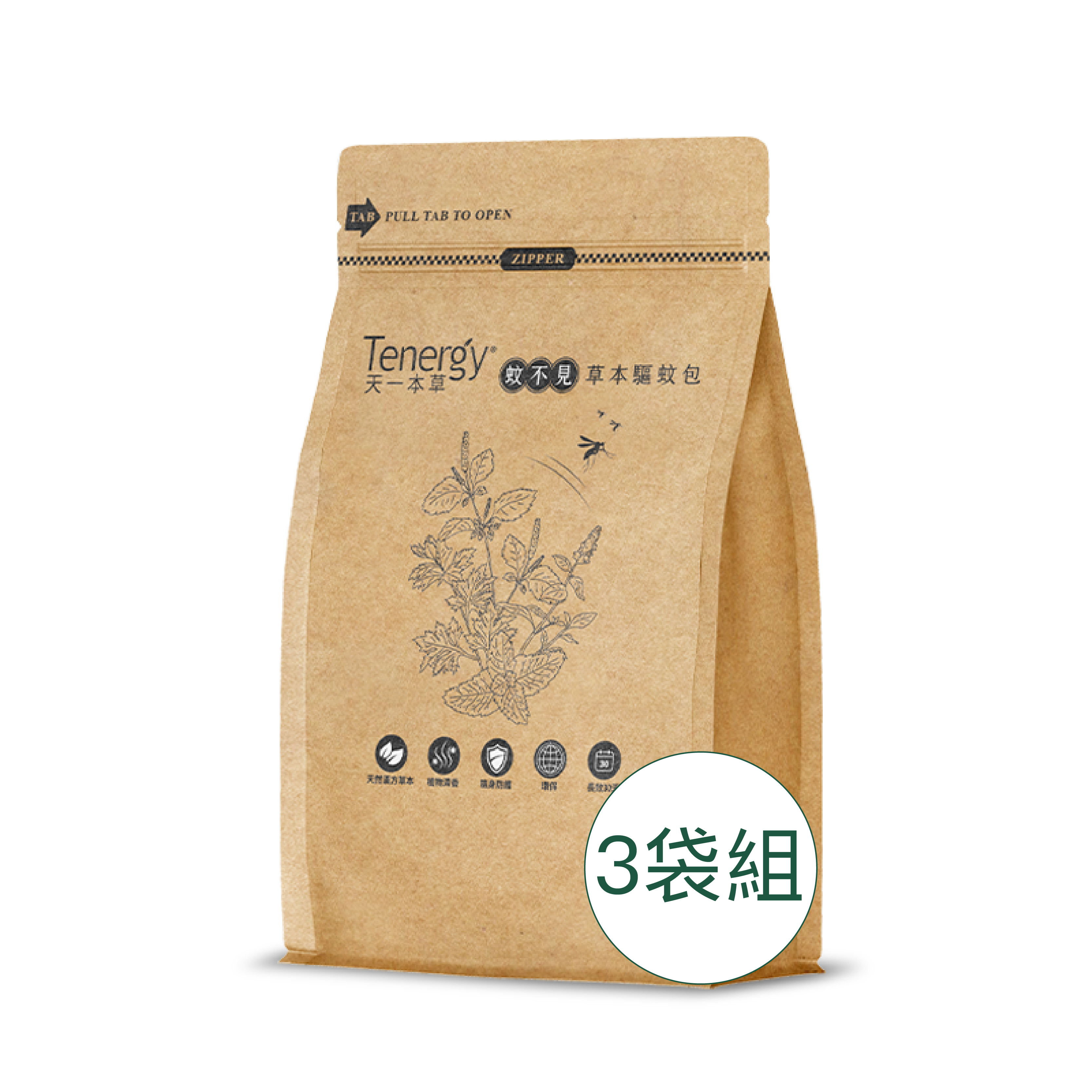 [茗京萃]蚊不見｜防蚊驅蟲草本包(2入/袋)x3袋組, , large