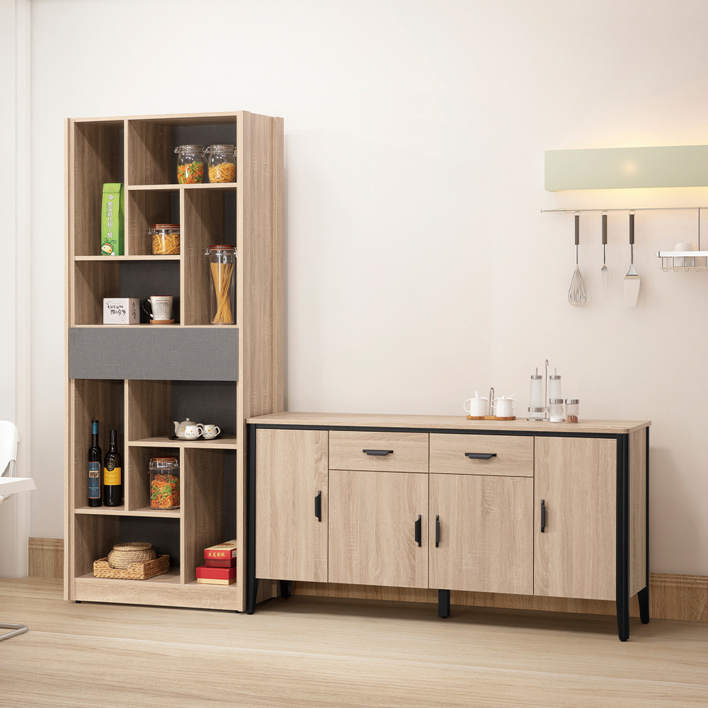 【唯熙傢俱】威尼斯橡木色5尺餐櫃, , large